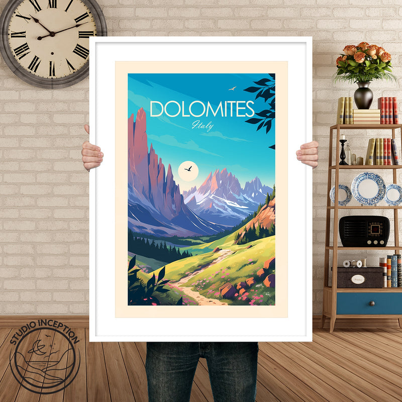 Dolomites Traditional Style Print