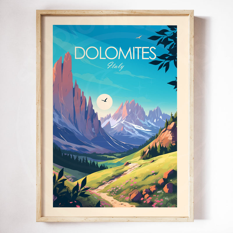 Dolomites Traditional Style Print