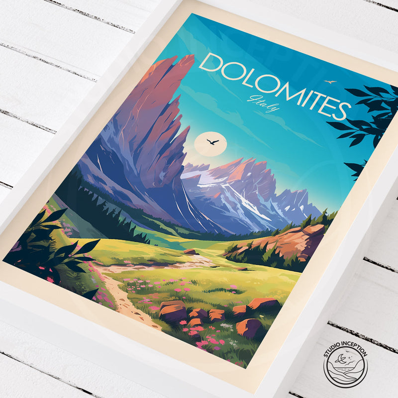 Dolomites Traditional Style Print