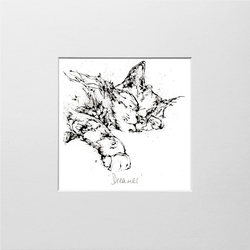 Dreamer - Cat Print with Size and Presentation Options