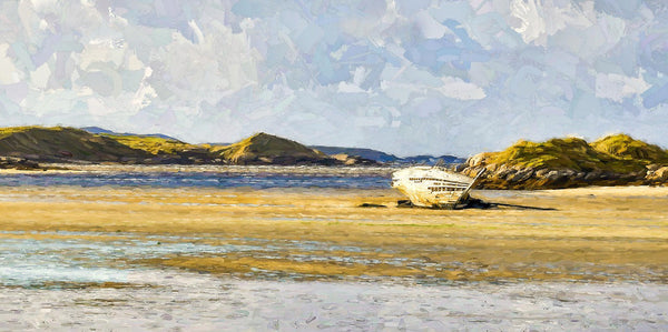 Eddies boat , Magheraclogher beach , Bunbeg