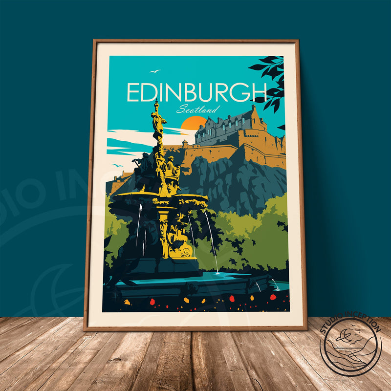 Edinburgh Traditional Style Print