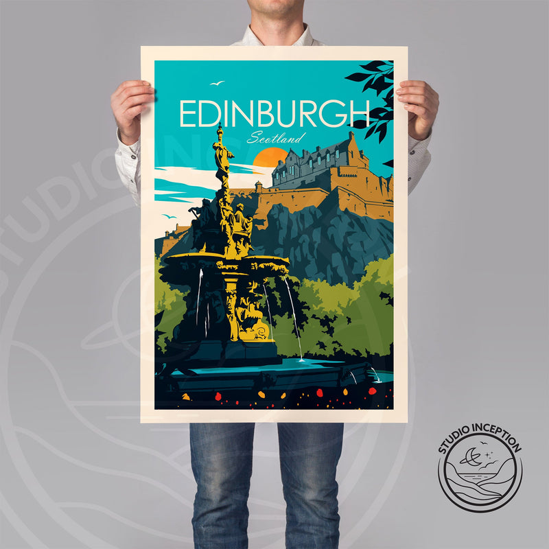 Edinburgh Traditional Style Print