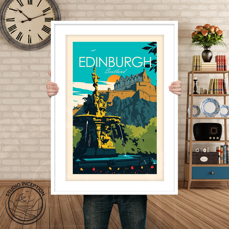 Edinburgh Traditional Style Print