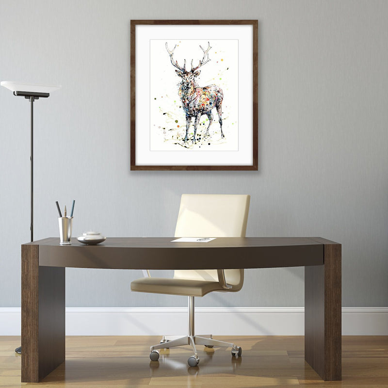 Empowered - Stag Print, 45x56cm with Mount Options