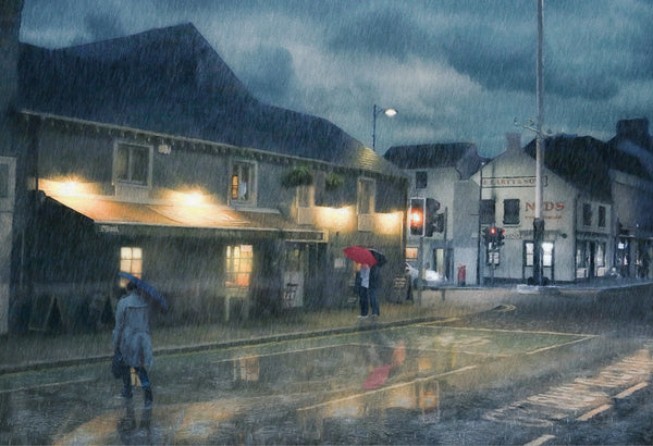 Evening Rain, Holywood