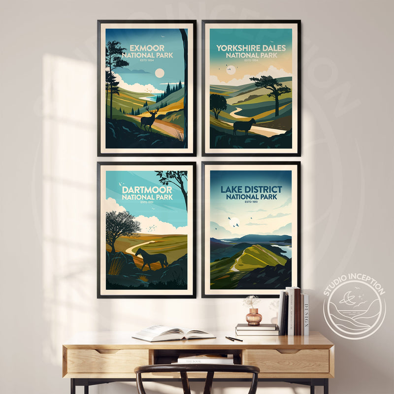 Exmoor National Park Traditional Style Print