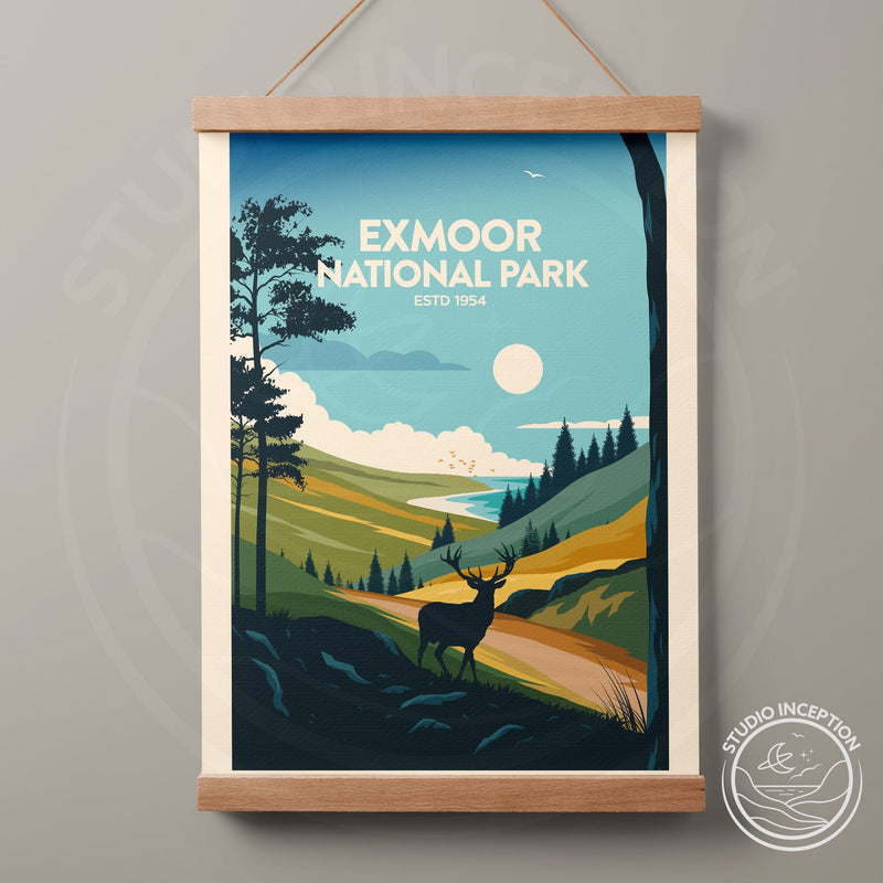 Exmoor National Park Traditional Style Print