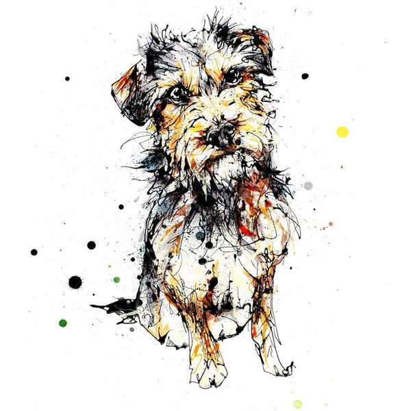 Expectation - Border Terrier Print with Size and Presentation Options