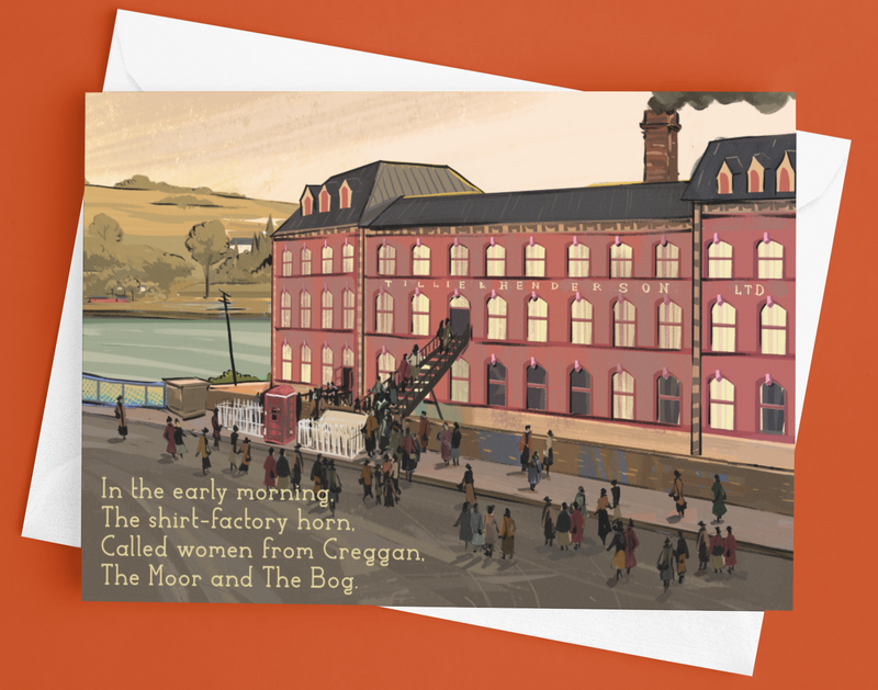 Derry Factory Girls Greetings Card