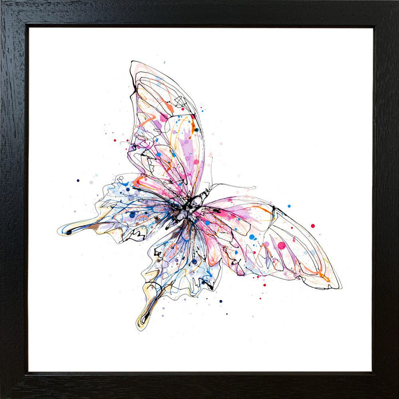 Flutterfly - Butterfly Print, 30x30cm with Size and Presentation Options