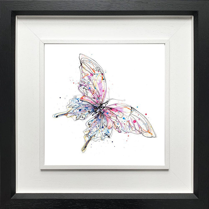 Flutterfly - Butterfly Print, 30x30cm with Size and Presentation Options