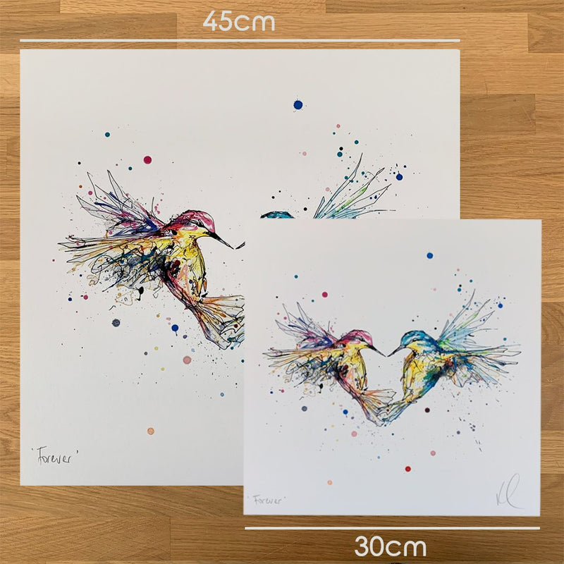 Forever - Hummingbird Print with Size and Presentation Options