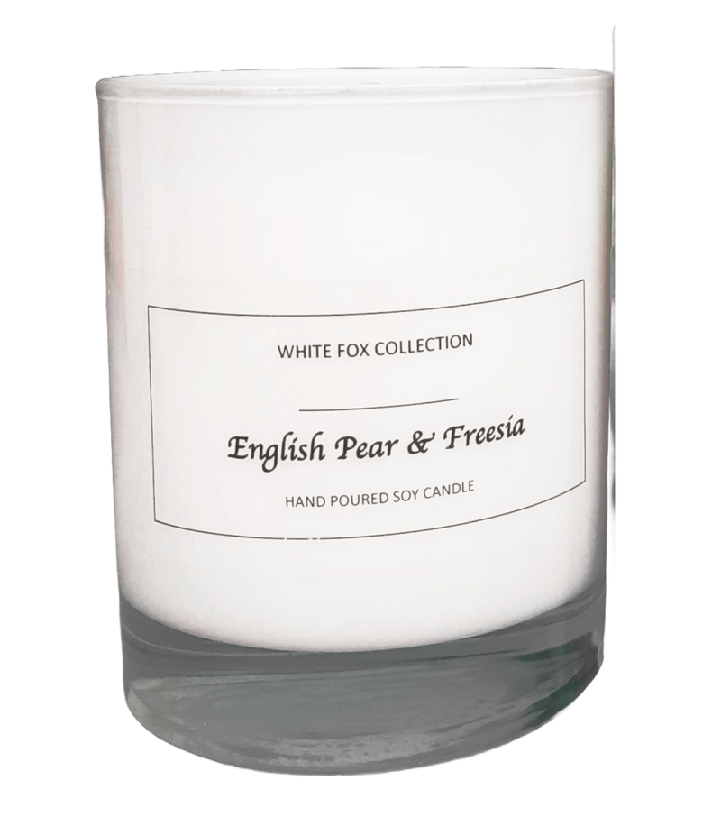 English Pear & Freesia Hand Poured Soy Candle