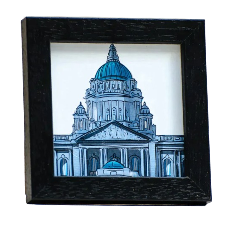 Belfast City Hall Framed Mini Print