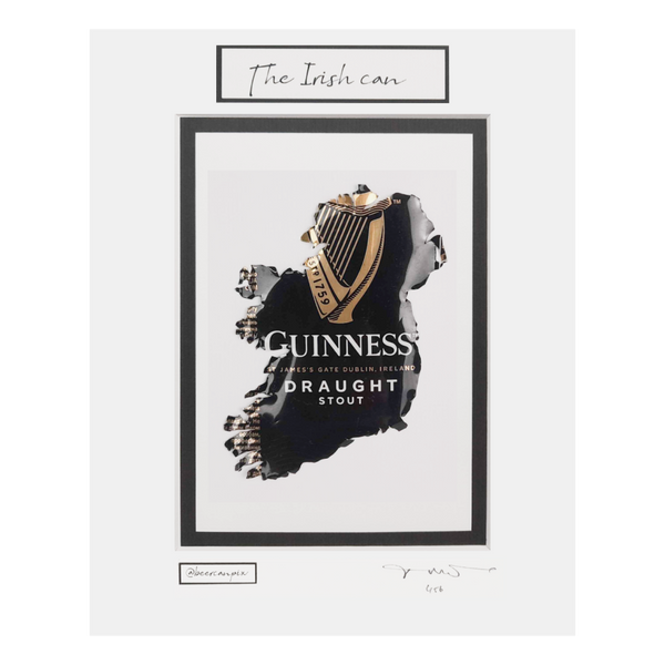 Guinness Draught Can Map of Ireland