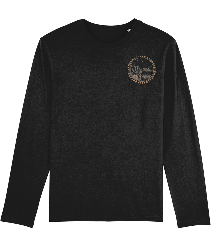 Black Silent Valley Shuffler Long Sleeve T-Shirt