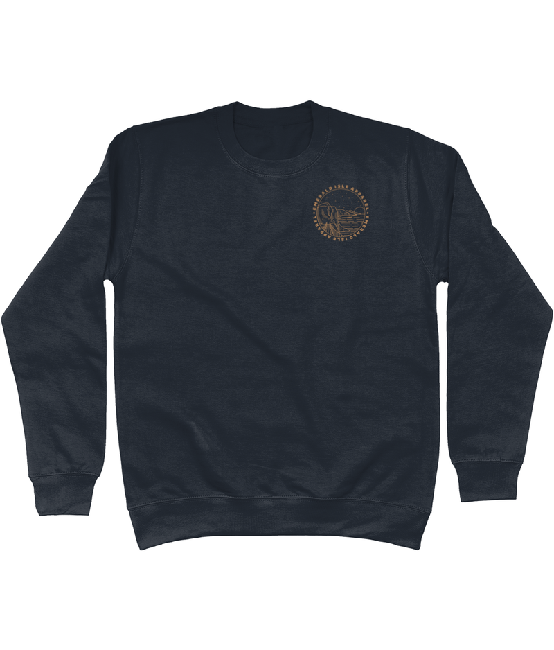 Navy Emerald Isle Apparel Logo Sweatshirt