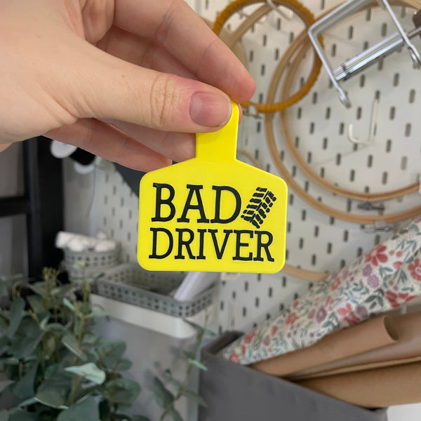 ‘Bad Driver’ Cattle Tag Keyring