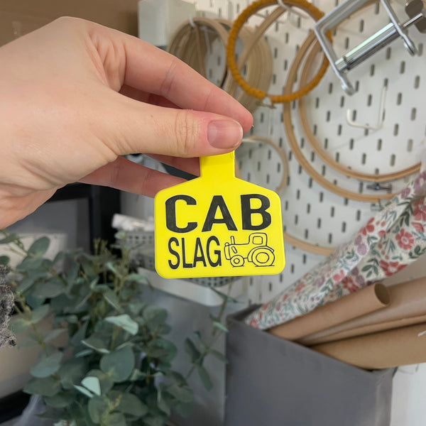 ‘Cab Slag’ Cattle tag Keyring