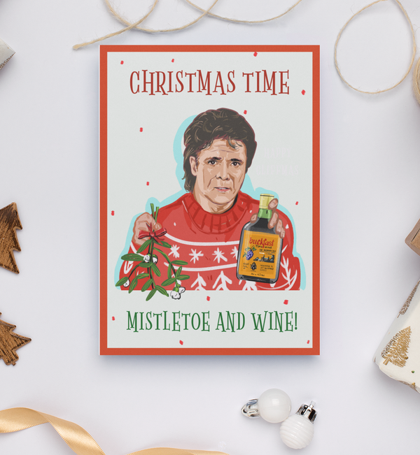 Cliff Richard Mistletoe & Buckfast Christmas Card