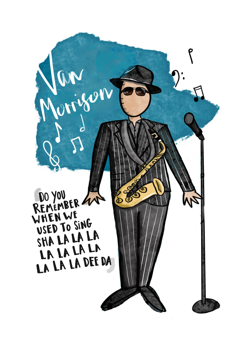 Van Morrison Postcard