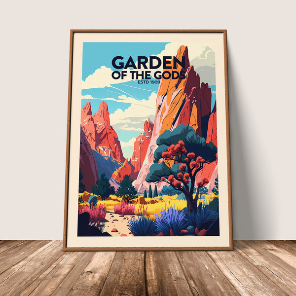 Garden of the Gods Traditional Style Print