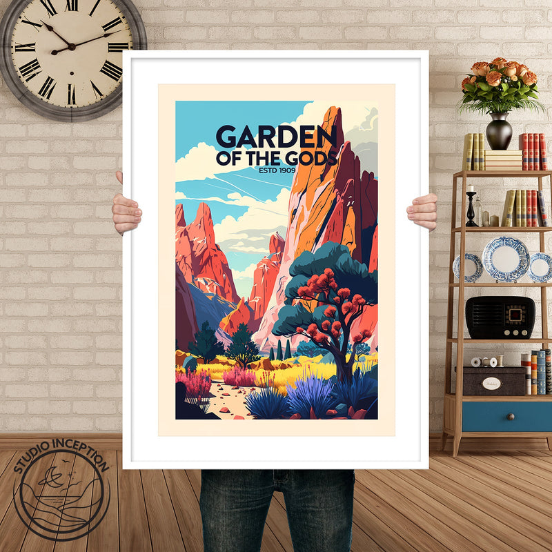 Garden of the Gods Traditional Style Print