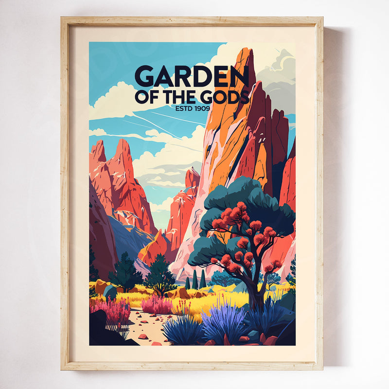 Garden of the Gods Traditional Style Print