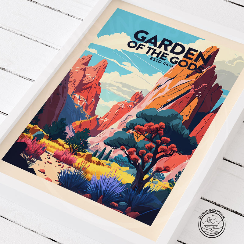 Garden of the Gods Traditional Style Print