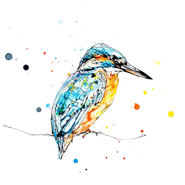 Gaze - Kingfisher Print with Size and Framing Options