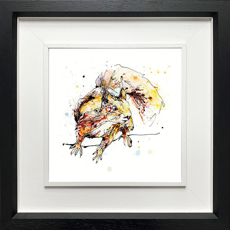 Get Set, Go! - Red Squirrel Print with Size and Presentation Options