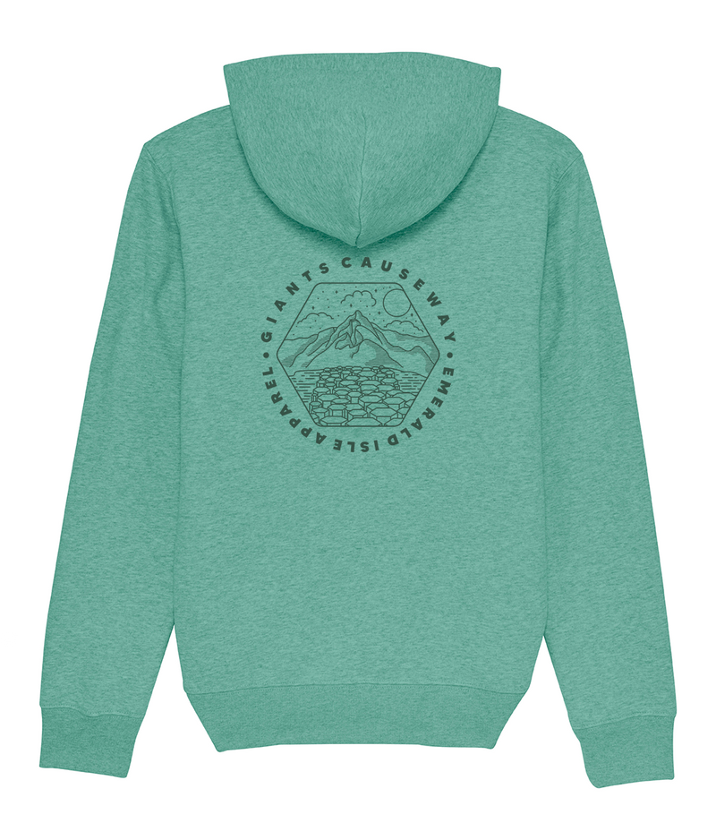 Heather Green Giants Causeway Pullover Pouch Hoodie