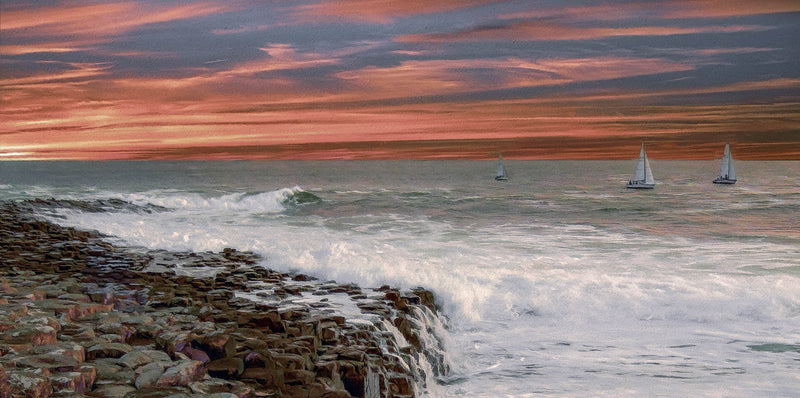 Sails At Sunset, Giants Causeway