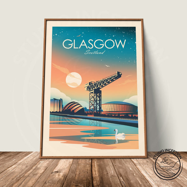 Glasgow Traditional Style Print