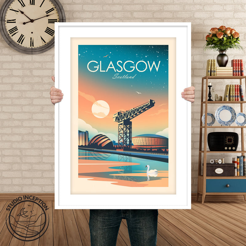 Glasgow Traditional Style Print