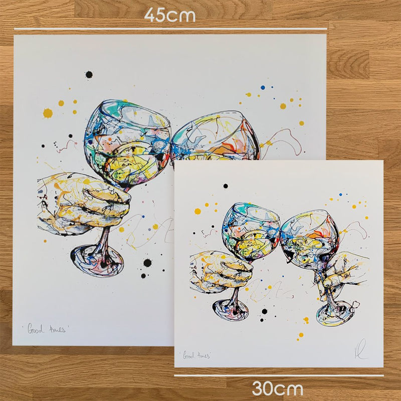 Good Times - Gin Print with Size and Presentation Options