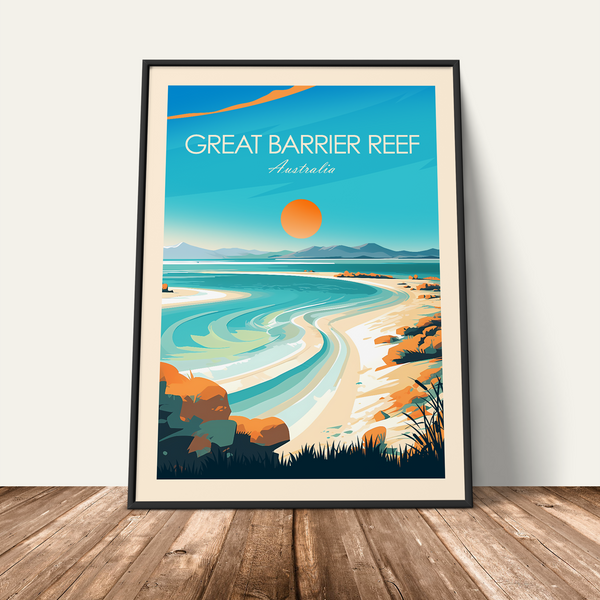 Great Barrier Reef Traditional Style Print