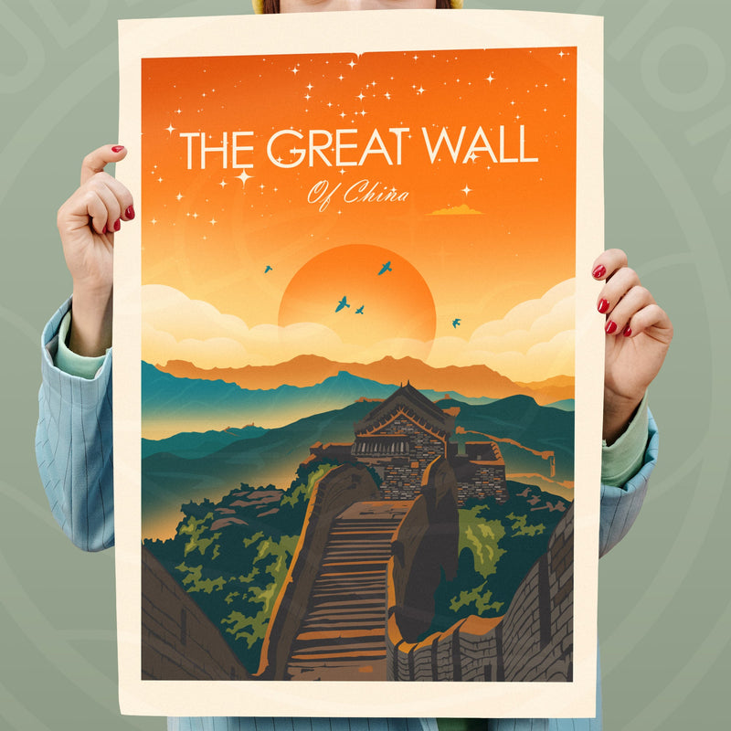 Great Wall of China Traditional Style Print