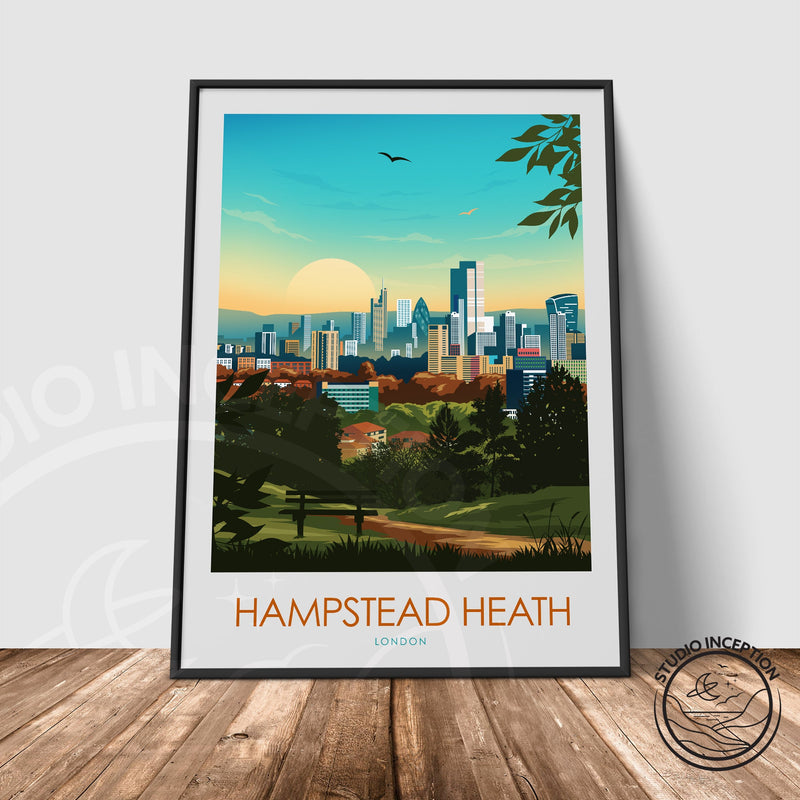 Hampstead Heath Minimalist Print