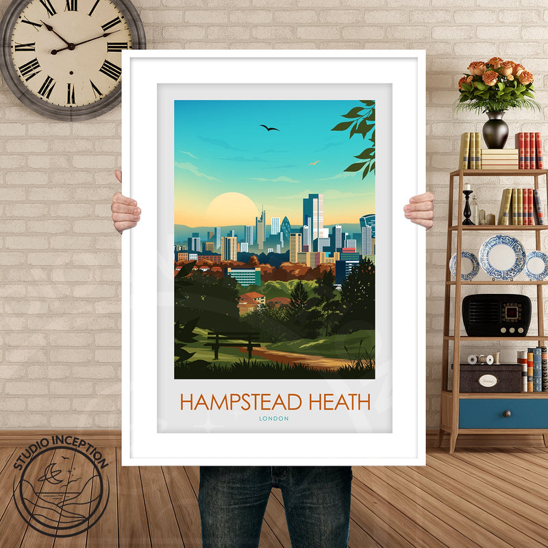 Hampstead Heath Minimalist Print