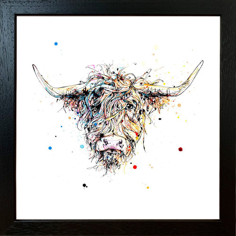 Harris - Highland Cow Print with Size and Framing Options