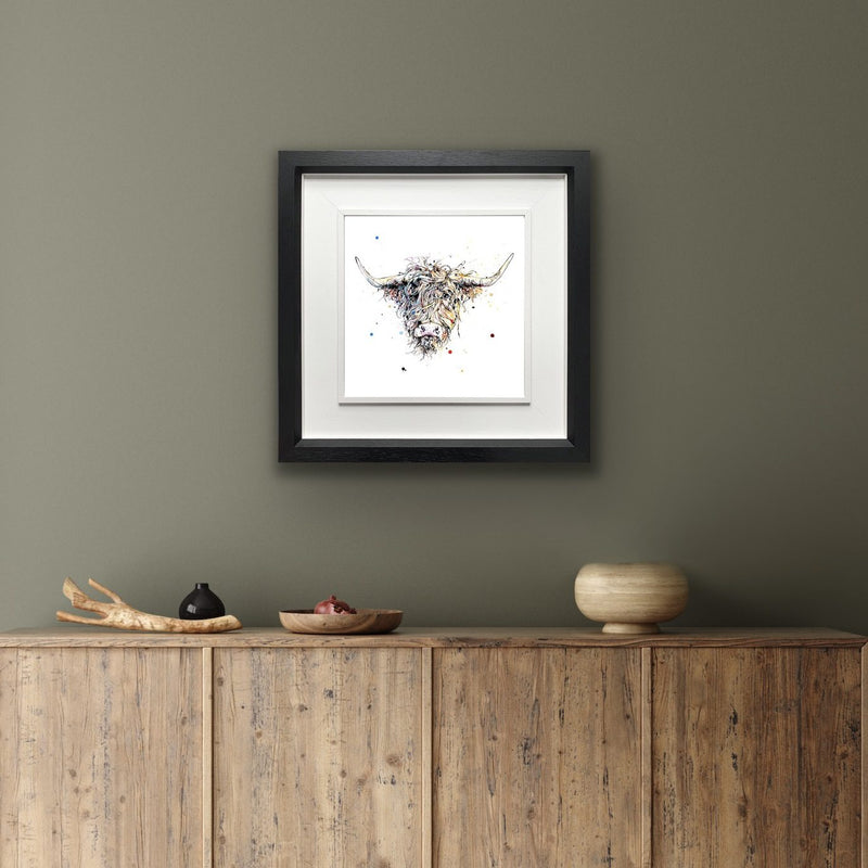 Harris - Highland Cow Print with Size and Framing Options