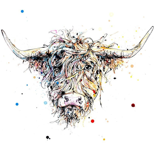 Harris - Highland Cow Print with Size and Framing Options