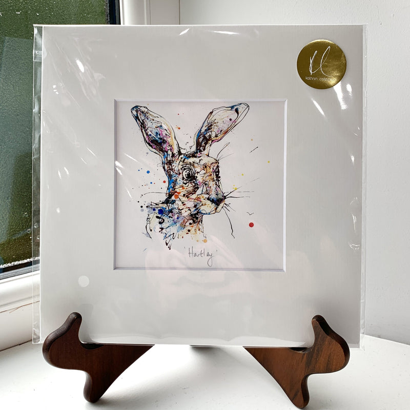 Hartley - Hare Print with Size and Presentation Options