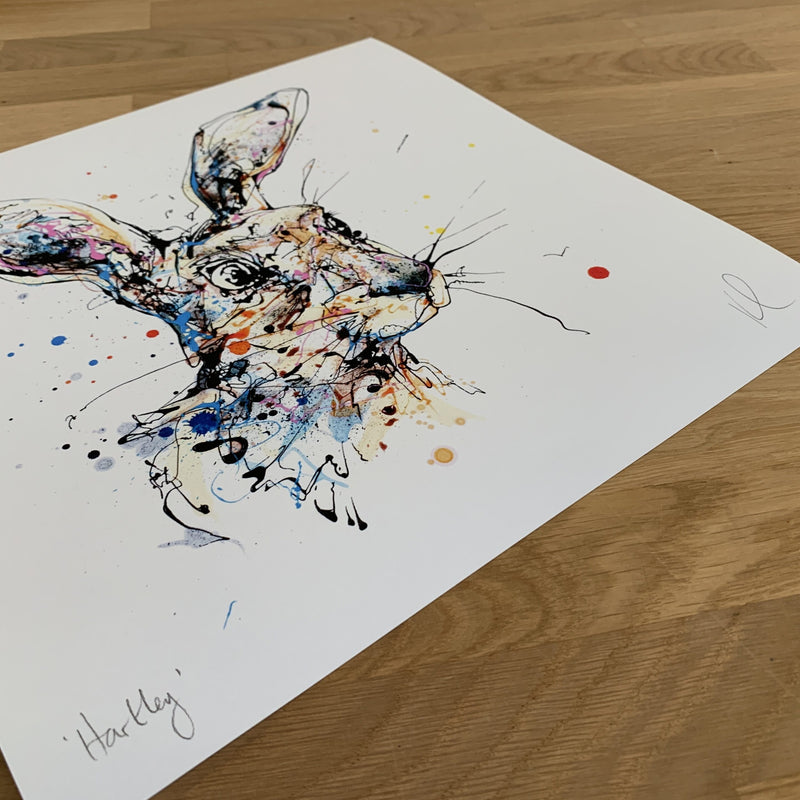 Hartley - Hare Print with Size and Presentation Options