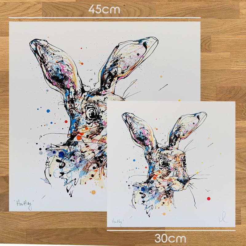 Hartley - Hare Print with Size and Presentation Options