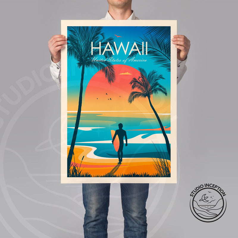 Hawaii Traditional Style Print