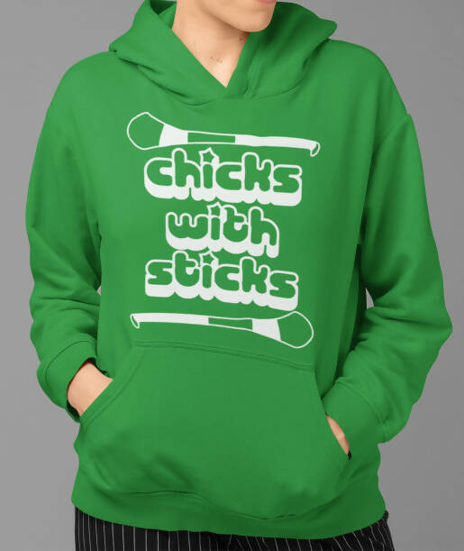Chicks With Sticks Camogie Adult Hoodie - All County Colours Available