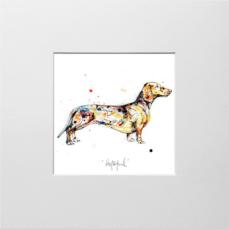 Hopeful - Dachshund Print with Size and Presentation Options